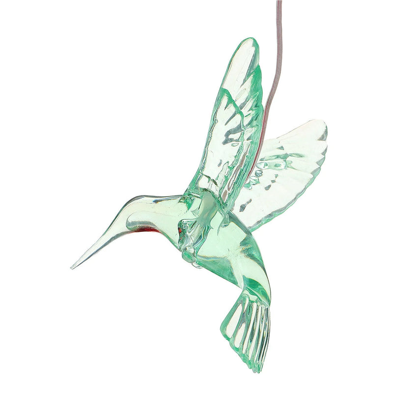6cm Ball/Hummingbird/Sea Urchin/Butterfly Solar Wind Chime Light Waterproof Home Bedroom Decoration Supplies