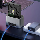 Blueendless HD01SN Dual Bay Hard Drive Docking Station Enclosure Case Support 2.5/3.5inch SATA HDD and M.2 NVME/SATA SSD with 2 USB3.2 Expansion Ports External SATA Drive Box