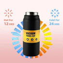 1000ml/33oz 304 Stainless Steel Portable Thermal Flask Water Bottle Cold Hot Thermos Insulated Water Bottle with Straw Use As Mobile Phone Holder