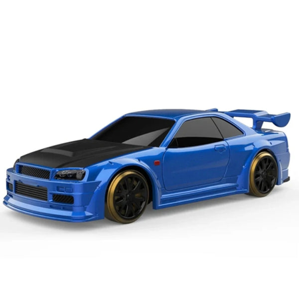 Turbo Racing C64 RTR 1/76 2.4G RWD Mini Drift RC Car Built In Gyro Micro Sports Truck LED Lights Full Proportional Vehicles Model Kids Children Toys