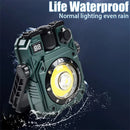 IPRee Solar Camping Lamp with Magnet & Adjustable Bracket 5 Modes Outdoor Waterproof Lantern for Tent, Hiking, Emergency Lighting