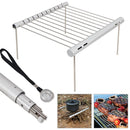 IPRee Mini Pocket BBQ Grill Portable Stainless Steel BBQ Grill Folding BBQ Grill Stove Rack Home Outdoor Camping Barbecue Accessories