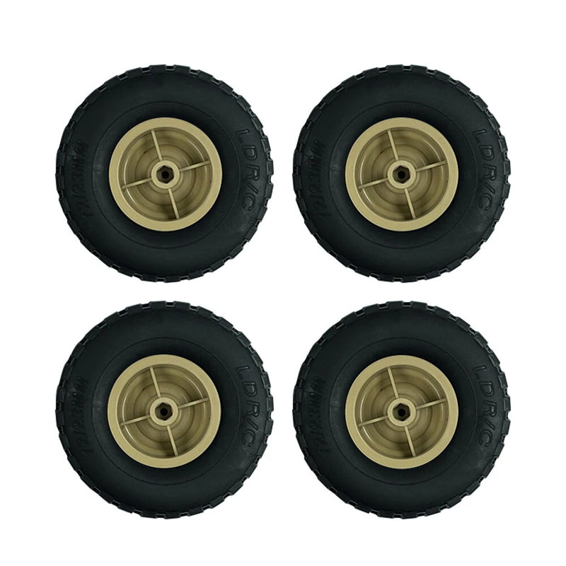 4PCS LDR/C LDP06 1/12 Unimog RC Car Spare Tires Wheels L0049G L0049Y Vehicles Models Parts Accessories