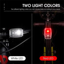 WEST BIKING Mini Portable Bike Taillight 4 Light Modes USB Rechargeable 180 Wide Angle PX5 Waterproof White Red Warning Bicycle Back Light for Cycling Running Hiking