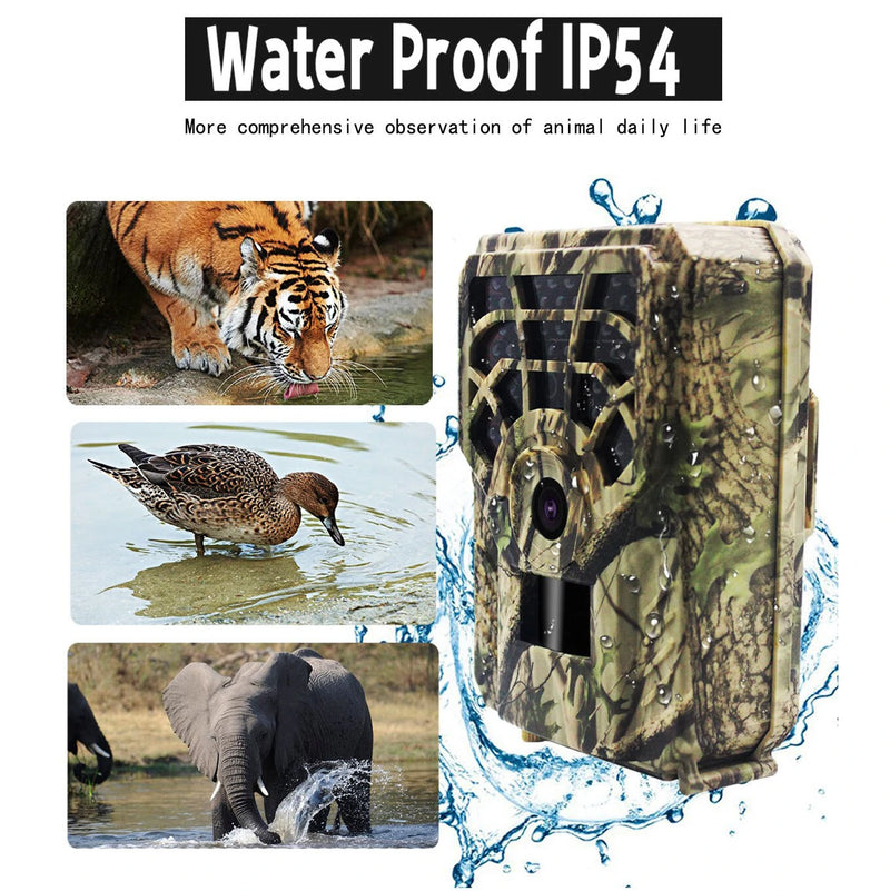 PR300A 720P Wildlife Trail Camera 46Pcs Infrared Beam 0.8s Hunting Camera Night Vision 12Degrees Photo Trap Wildlife Trail Thermal Imager Video Camera