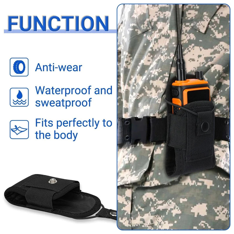 MSC-20H Tactical Walkie Talkie Pouch Radio Pouch Holder Pocket Portable Outdoor Sports Waist Bag Interphone Holster