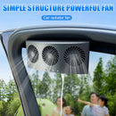 2-Speed Car Exhaust Fan 3-Head Cooling Fan Car Air Purifier Radiator Fan Window Vent Cool Ventilation Cooling Fan for Eliminating Odors Reducing Temperature with Exhaust  Deodorizing Function