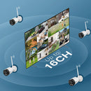 Hiseeu TZ-HBY08 8MP Wireless Security Camera 4K Ultra HD Indoor Outdoor Color Night Vision 2-Way Audio WiFi Home Surveillance Cameras