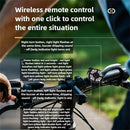 BIKIGHT Wireless Remote Control Left Right Turn Signals Bicycle Taillight Intelligent Brake Sensing Safety Warning Cycling Light Type-C Charging Bike Rear Lights for MTB Night Riding