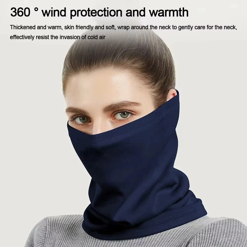Golovejoy Winter Thermal Cycling Mask Men Women Outdoor Sports Windproof Dustproof Velvet Warm Neck Cover Scarf for Ski Hiking Riding