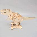 Wooden Jigsaw Puzzle Tyrannosaurus Model Assembly Kit DIY Children's Science Experiment Education Puzzle Toy Student Technology Small Production