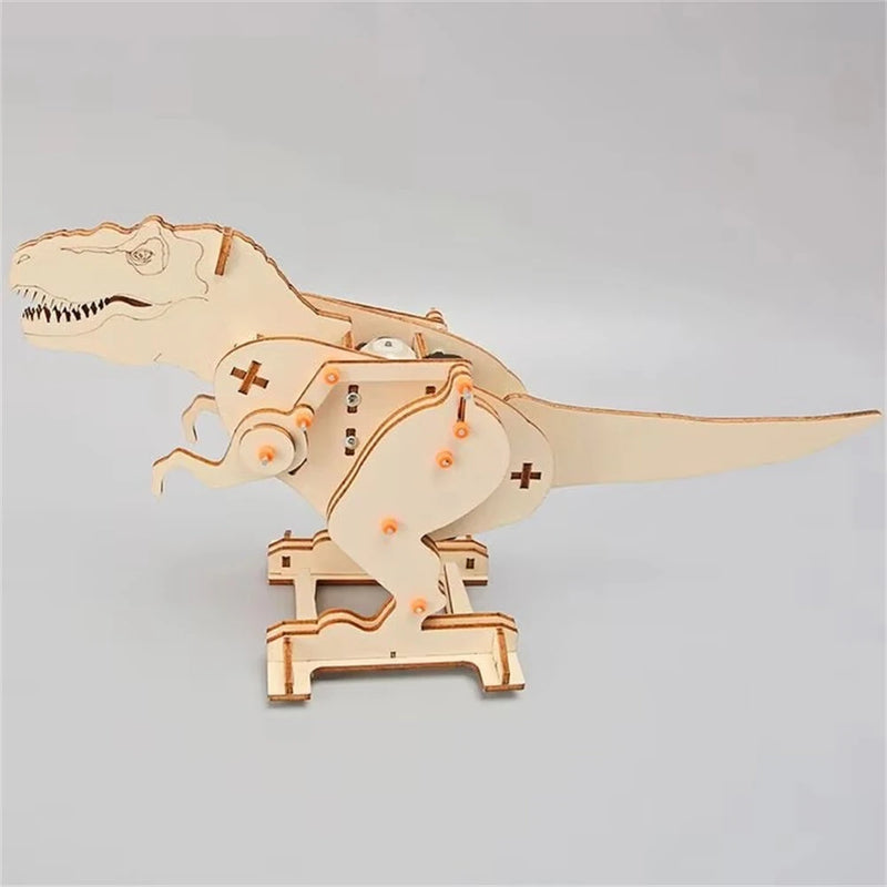 Wooden Jigsaw Puzzle Tyrannosaurus Model Assembly Kit DIY Children's Science Experiment Education Puzzle Toy Student Technology Small Production
