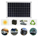 20W 12V/5V Polycrystalline Solar Panel Kit Battery Charger Portable Solar Panel for Car Boat Van
