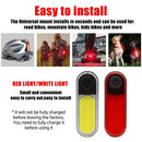 BIKIGHT Bike Taillight 200mAh Battery 5 Light Modes Type-C Rechargeable Waterproof Bicycle Rear Light for Outdoor Cycling