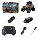 KFPlan KF32 1/64 2.4G 4WD Alloy Mini Desk RC Car Crawler W/ 480p Top-Mounted FPV Camera Vehicle Models RTR for Children Toys
