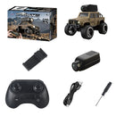 KFPlan KF32 1/64 2.4G 4WD Alloy Mini Desk RC Car Crawler W/ 480p Top-Mounted FPV Camera Vehicle Models RTR for Children Toys