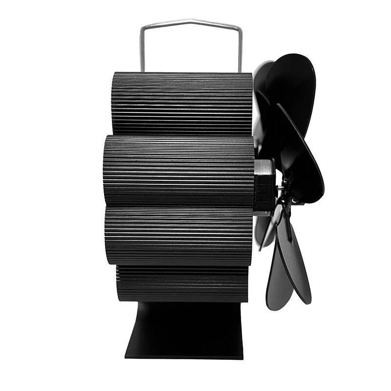 12 Blades Fireplace Fan Heat Powered Stove Eco-Friendly Fan Wood Burn Fan Portable Heater Efficient Oven Fan No Electricity