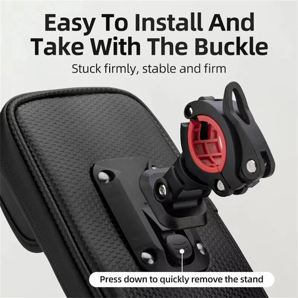 ROCKBROS B17-7 6.2'' Portable Touch Screen Phone Holder Bicycle Bag 360 Adjustable Waterproof Bike Front Frame Bag