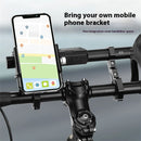 BENGGUO BG-0797 400LM Bicycle Headlight Handlebar Extension Bracket with Phone Holder Type-C Charging Waterproof Bike Mount  (No Batteries)