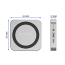 Blueendless Magnetic M.2 2230 2242 NVMe SSD Enclosure with Cooling Fan 100W PD Charging Type-C NVMe PCIE SSD Case