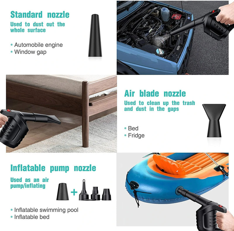 MECO ELEVERDE Compressed Air Duster Blower Computer Laptop Cleaner Keyboard Cleaning Dust