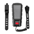 Solar Charging Bike Headlight 400Lm Brightness 200m Distance Range 2000mAh Battery Waterproof 3 Light Modes Warning Flashlight with 130dB Horn for Road Mountain Bicycle