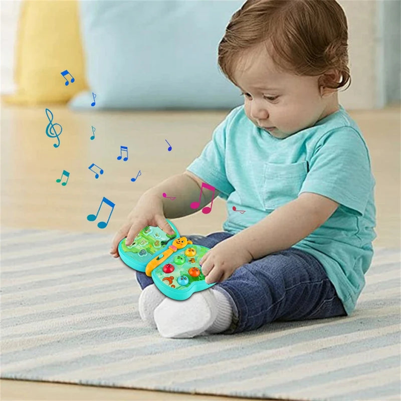 Multifunctional Electric Interactive Musical Moth Toddlers Baby Educational Sound and Light Children's Early Education Toy