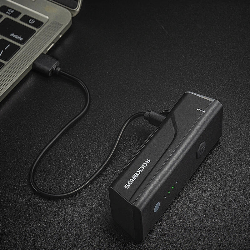 ROCKBROS Smart Light Senor Bike Headlight 260Lm Bright LED 1500mAh Battery Type-C Fast Charging Anti-glare Bicycle Light Flashlight for Cycling