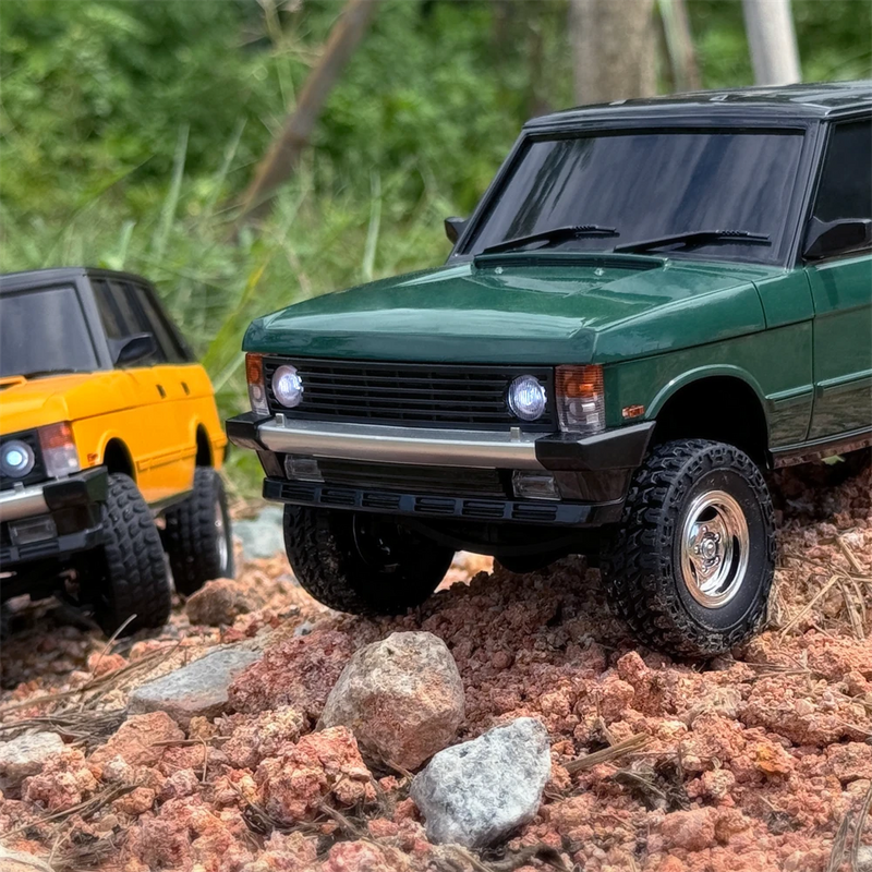 LDRC 18401 RTR 1/18 2.4G 4WD RC Car Rock Crawler Off-Road Climbing Truck LED Light Full Proportional Vehicles Models Hard Bridge Axle Toys