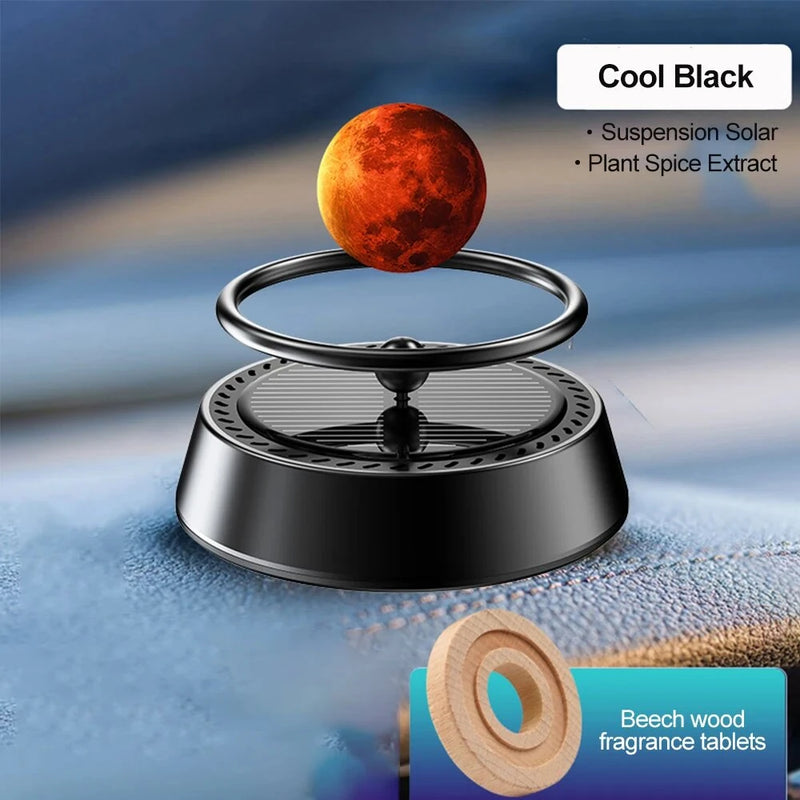 Solar Home Fragrance Ornament Solar Perfume Holder Solar Decoration Aromatherapy Solar Rotating Planet Decoration Aromatherapy Fragrance Diffuser Decoration Fragrance Freshener
