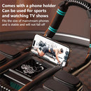 Bominfit 4 Wheel 6 Elbow Support Smart Brakes Abdominal Exerciser with Phone Holder Auto Silent Rebound Home Gym Fitness Equipment for Exercise Abs