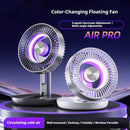 Tevorex Foldable Air Circulation Fan USB Rechargeable 9 Blades 5 Speeds Quiet Desk Fan with LED Display for Home Office Bedroom