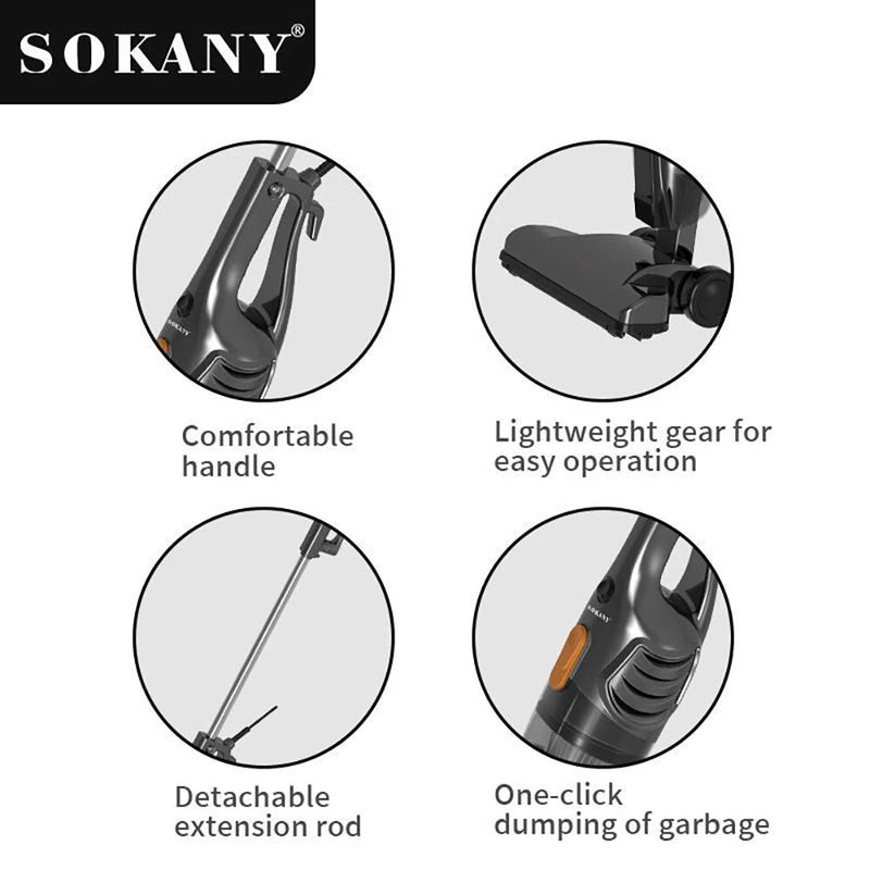 SOKANY 1000W Vacuum Cleaner Household Multi-Function Handheld Vacuum Cleaner Mite Removal Dust Removal Corded Vacuum Cleaner