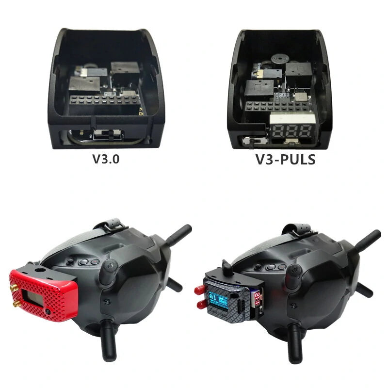 URUAV V3.0 V3.0 PLUS Metal Adapter Mounting Case for DJI FPV Goggles
