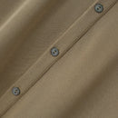 INCERUN Mens Shirt Solid Color Button Shirt Mens Lapel Short Sleeve Top Daily Casual Shirts S-5XL