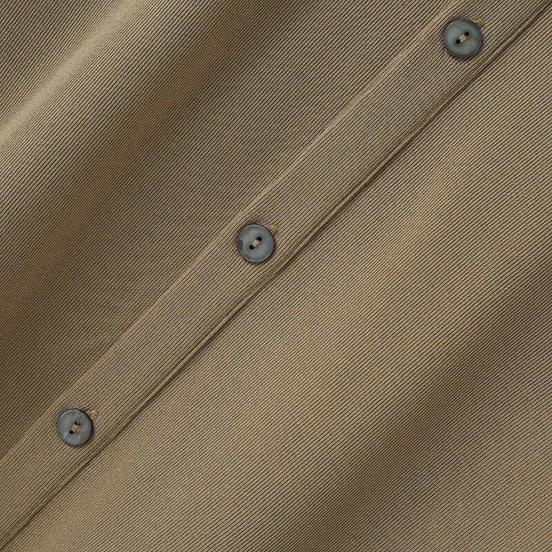 INCERUN Mens Shirt Solid Color Button Shirt Mens Lapel Short Sleeve Top Daily Casual Shirts S-5XL