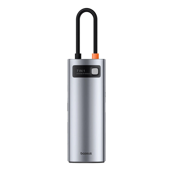 Baseus 7-in-1 Type-C Docking Station with USB3.0*3 / PD100W Type-C / 4K@60Hz HD / SD&TF Card Reader Slot for Laptop PC Computer HUAWEI XIAOMI Macbook