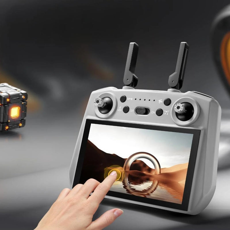 YLR/C S185 GPS 5G Repeater Digital FPV with 2.7K HD Camera 3-Axis EIS Mechanical Gimbal Obstacle Avoidance 7.2inch Touchable LCD Screen Controller Brushless Foldable RC Drone Quadcopter RTF