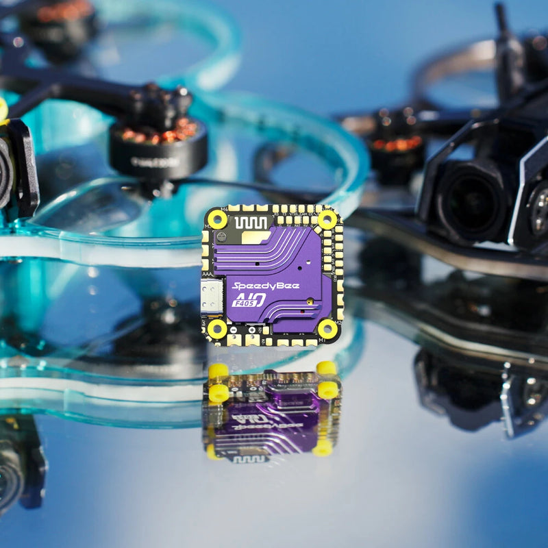 25.5*25.5mm SpeedyBee F405 AIO 40A Flight Controller with 5V 9V BEC Output 40A BL_S 3-6S ESC for RC FPV Racing Drones Support Betaflight Inavflight