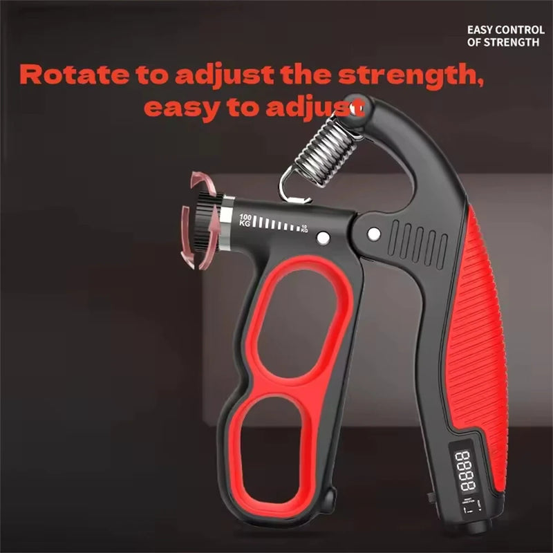 KALOAD 10-100kg Electronic Counting Hand Grip Strengthener Adjustable Muscle Recovery Fitness Hand Strength Exercise
