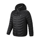 TENGOO HZ-23 23 Zones Heating Jacket Zipper Adjustable Size USB Charging Smart Thermal Warm Jacket Men's Heated Hooded Coat Outdoor Sportswear