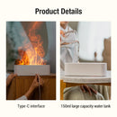 Aroma Diffuser Desktop Colorful Simulation Flame Machine Aromatherapy Humidifier Lamp Led Essential Oil Flame Lamp Difusor
