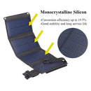 IPRee 20W Foldable Solar Panel Drop-resistant USB Solar Panel Cells for Outdoor Activities Emergency Mobile Phone Power Battery Cells for Car Boat Caravan Camp
