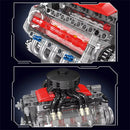 Mould King 10171 LSX454 Motorized V8 Engine Model DIY Assembly Kit Motorized Building Blocks 487PCS Excellent STEAM Science Education Discovery Toys Children Gifts