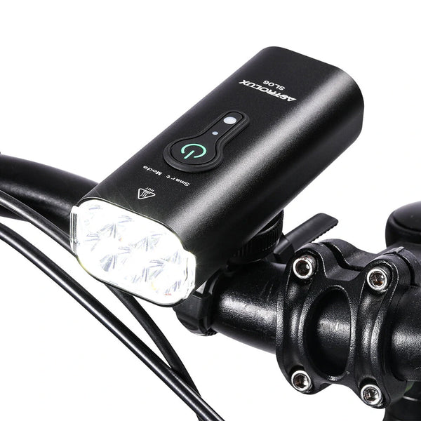 Astrolux SL01 SL06 1000Lm 2000Lm Brightness & Vibration Smart Sensing Bike Light Flashlight Cycle Headlight Type-C USB Rechargeable Waterproof Front Light for Electric Bike Scooter MTB Bicycle