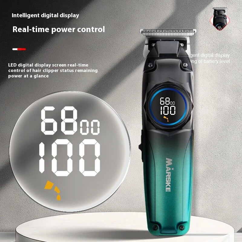 MARSKE MS-5601 Hair Clipper for Men With Fade Design LED Display Cordless USB Rechargeable Stainless Steel Blades 1800mAh Battery