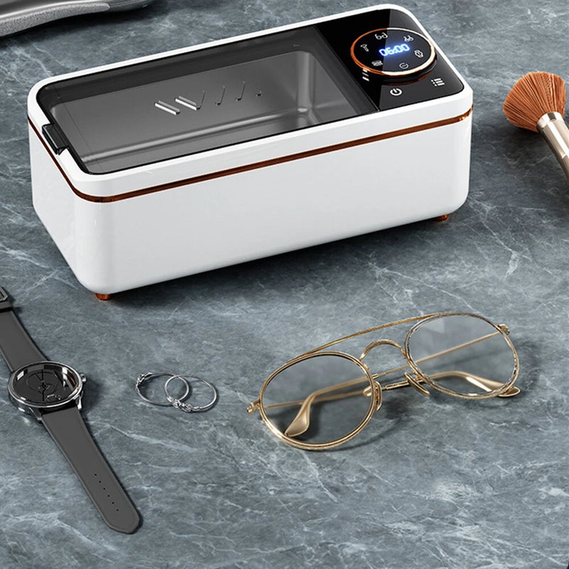Tevorex Ultrasonic Jewelry & Glasses Cleaner 450ml Capacity High-Frequency Vibration Multifunctional Deep Cleaning Machine