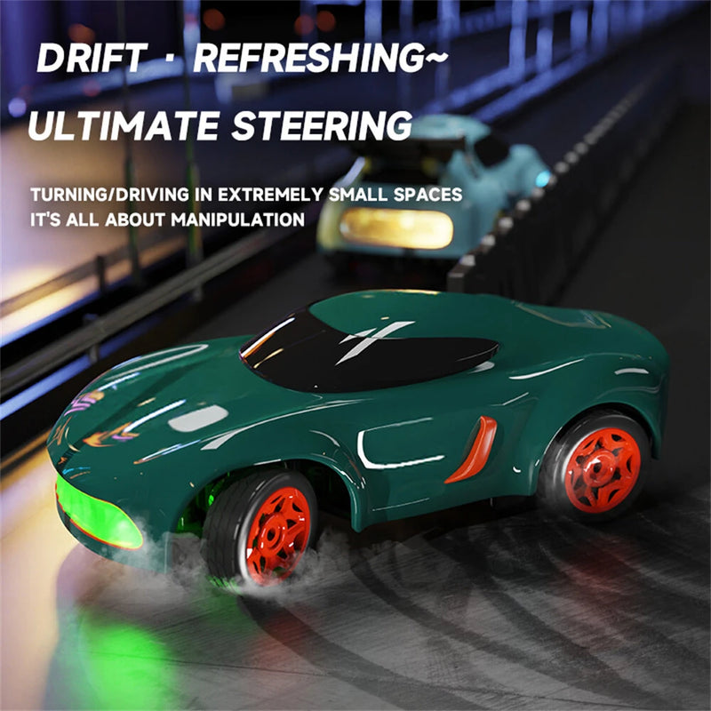 JJRC Q197 RTR 1/64 2.4G 4WD Drift RC Car Mini Race LED Light Radio Control High-Speed Motor Full Proportional On-Road Racing Vehicle Model Boys Gifts Desktop Micro Toys