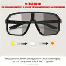 SCVCN Photochromic Cycling Glasses for Men Women UV400 Outdoor Sports Running Driving Sunglasses Road Bicycle Goggles
