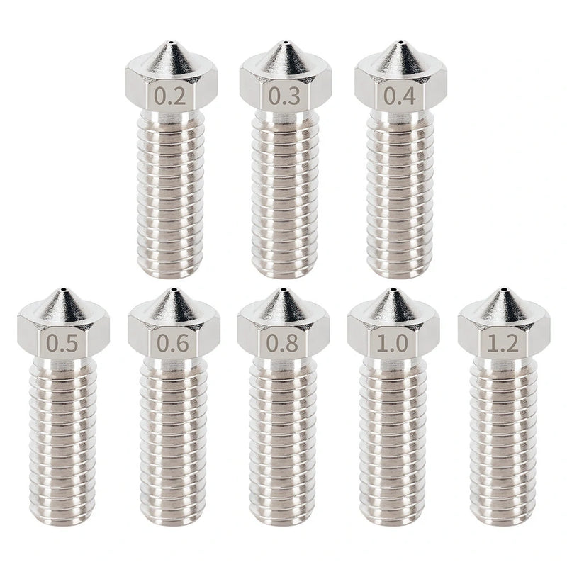 KINGROON E3D Volcano Hard Steel Nozzle Brass M6 Thread 3D Printer Hotend Volcano Nozzle